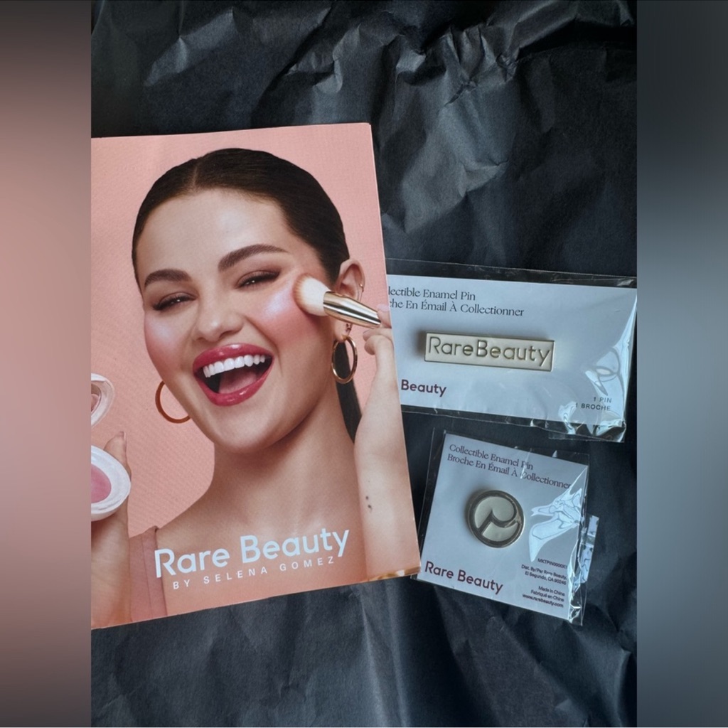 Nwt Rare Beauty Collectible Enamel Pins  Pamphlet